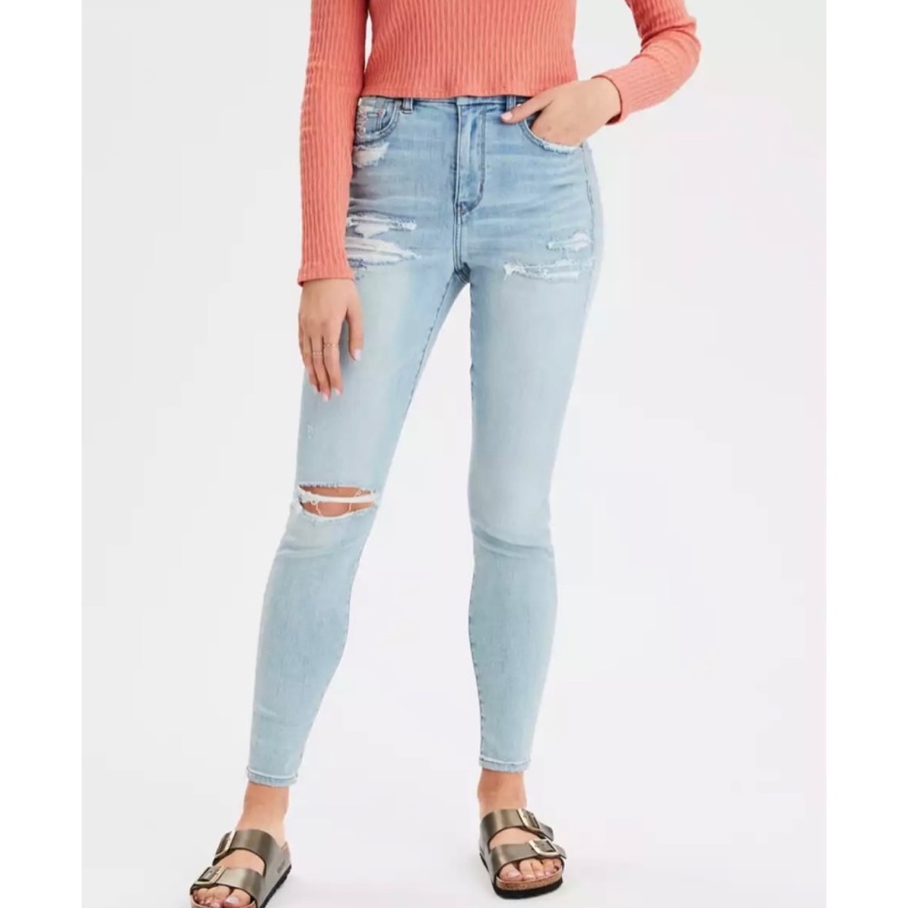 🔆 AMERICAN EAGLE NE(X)T LEVEL STRETCH | WOMEN'S CURVY SUPER HIGH RISE JEGGINGS